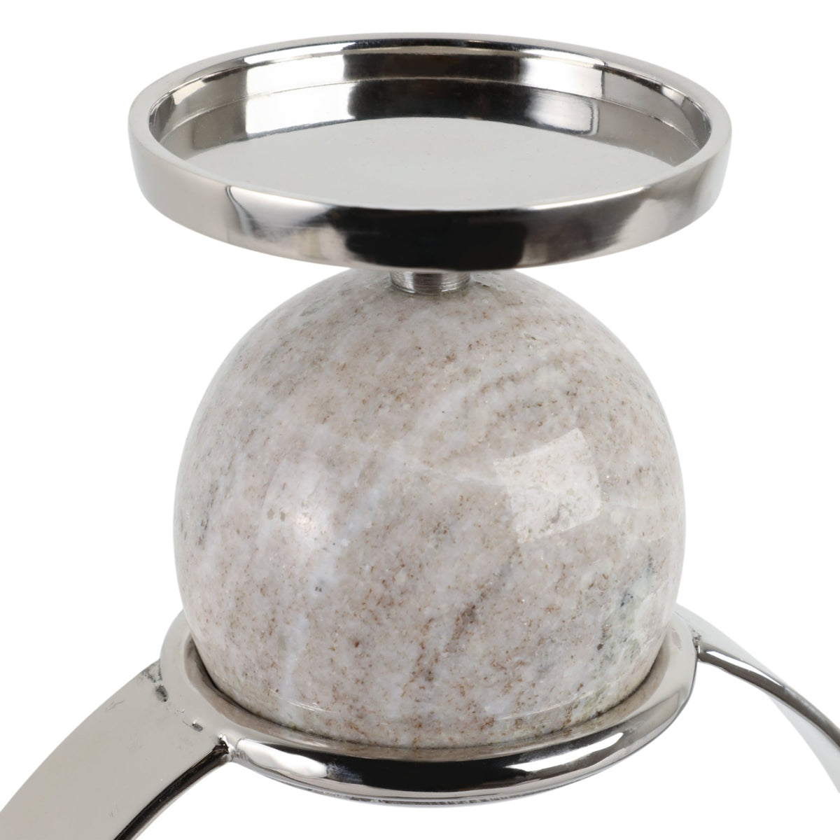 durant Smal Candle Holder W/marble Sphere Candle Holders| Sagebrook Home
