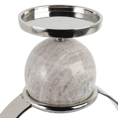 durant Smal Candle Holder W/marble Sphere - Al Rugaib Furniture
