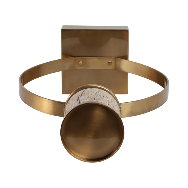 durant Smal Candle Holder W/marble Sphere - Al Rugaib Furniture