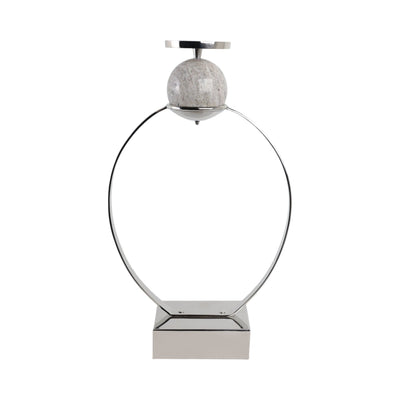 durant Smal Candle Holder W/marble Sphere - Al Rugaib Furniture