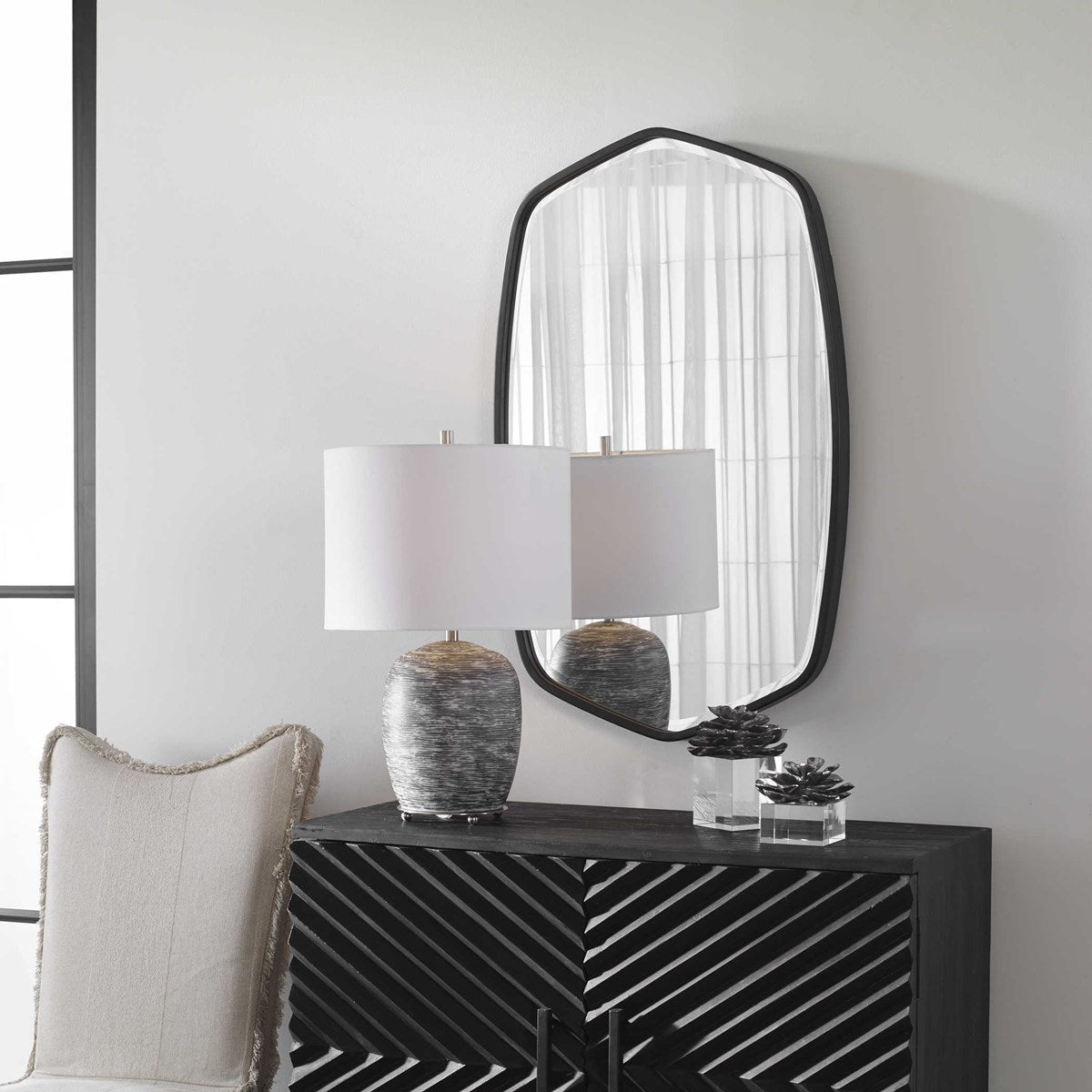 Duronia Black Mirror Mirrors| Uttermost