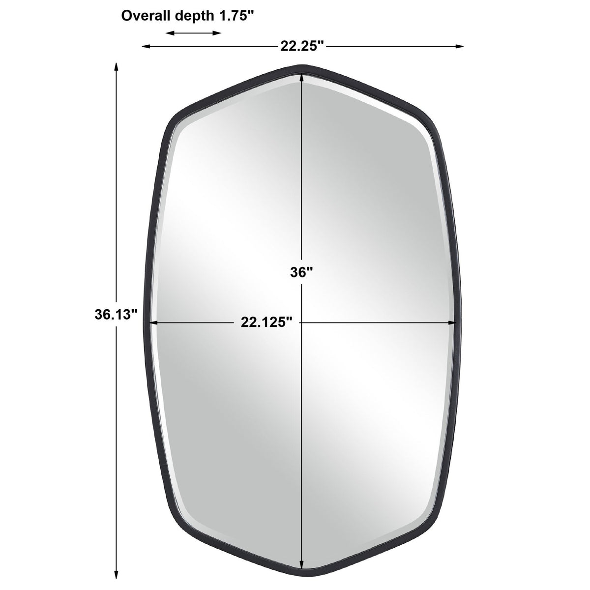 Duronia Black Mirror Mirrors| Uttermost