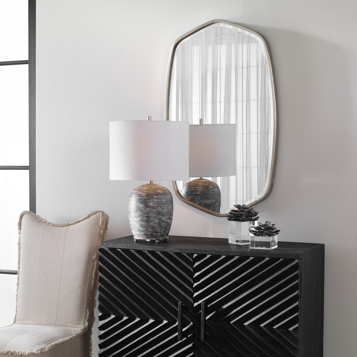 Duronia Silver Mirror Mirrors| Uttermost