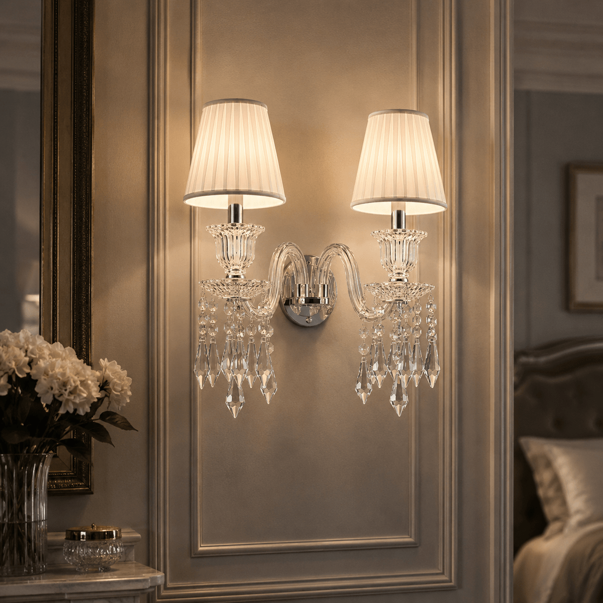 DURRAH CRYSTAL Wall lamp Wall Sconces| Roots Furniture