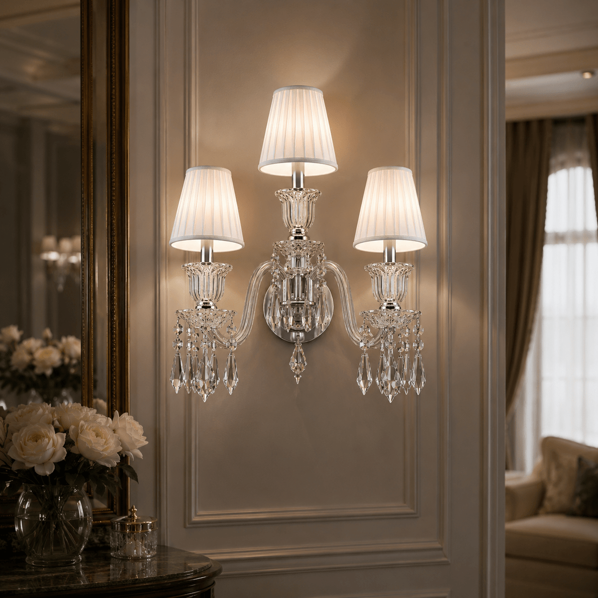 DURRAH CRYSTAL Wall lamp Wall Sconces| Roots Furniture