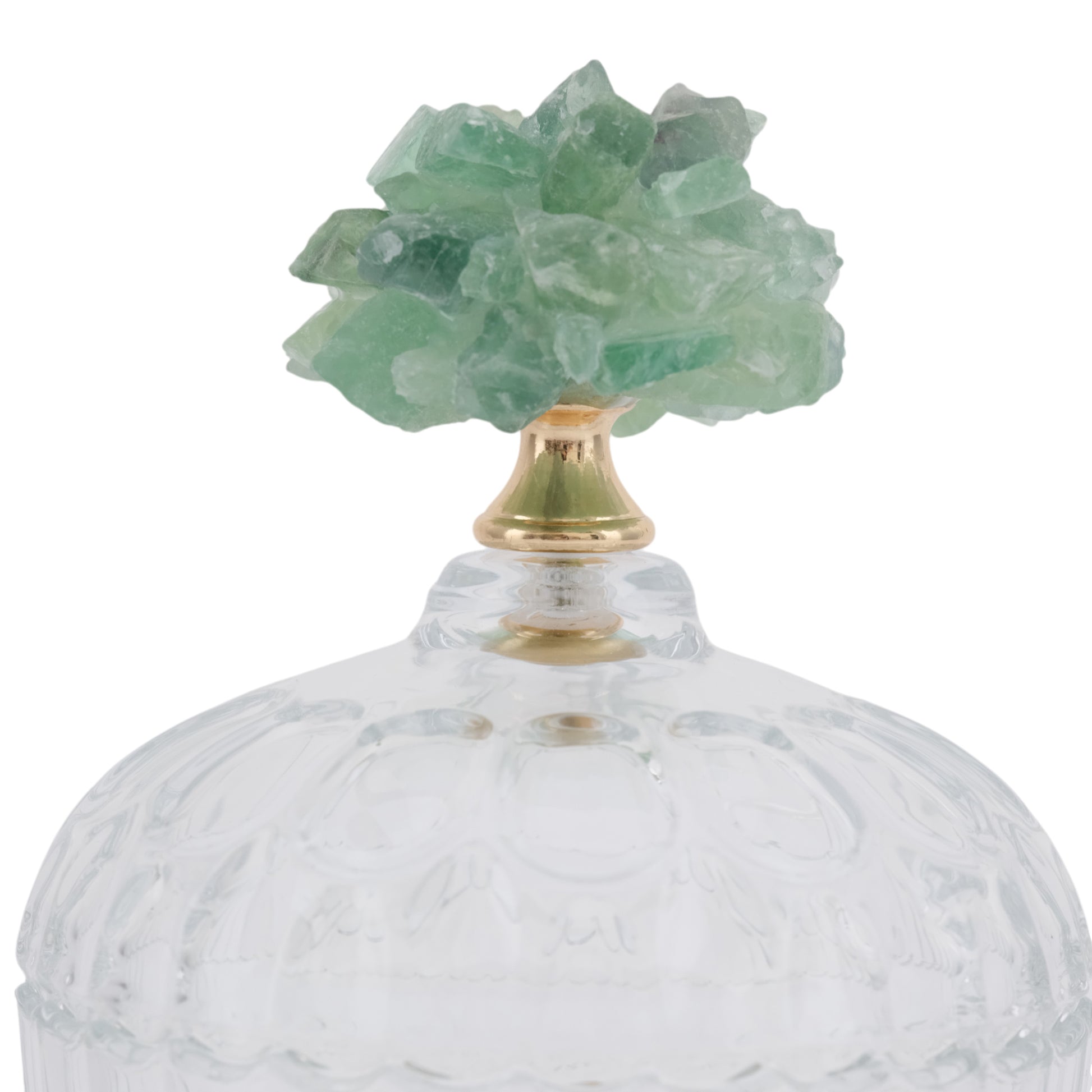 برطمان زجاجي من حجر لانسلوت الأخضر Lancelot Green Stone Glass Jar