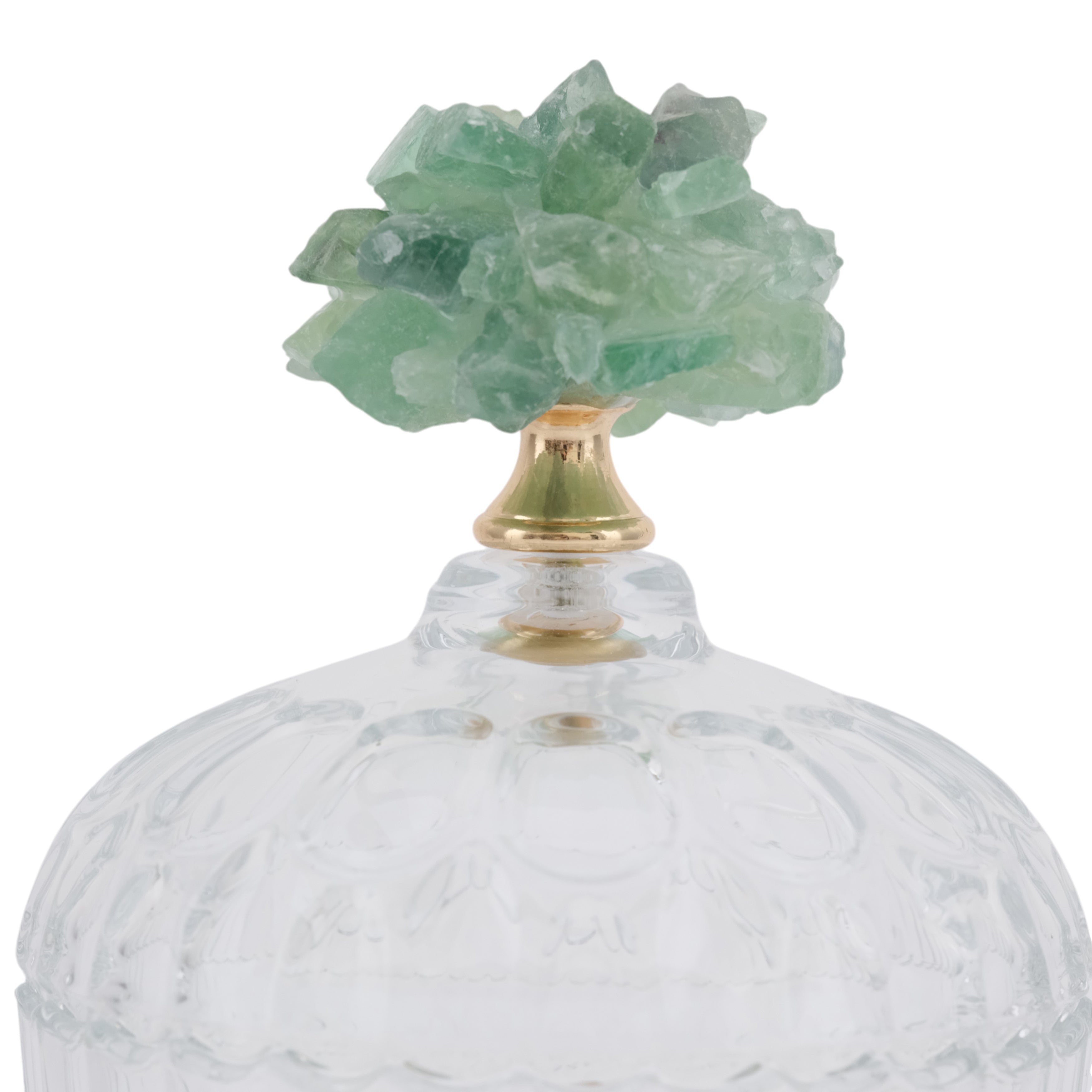 برطمان زجاجي من حجر لانسلوت الأخضر Lancelot Green Stone Glass Jar