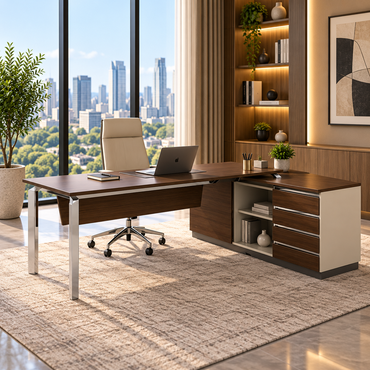 Office Table Y092 - Right Hand Side