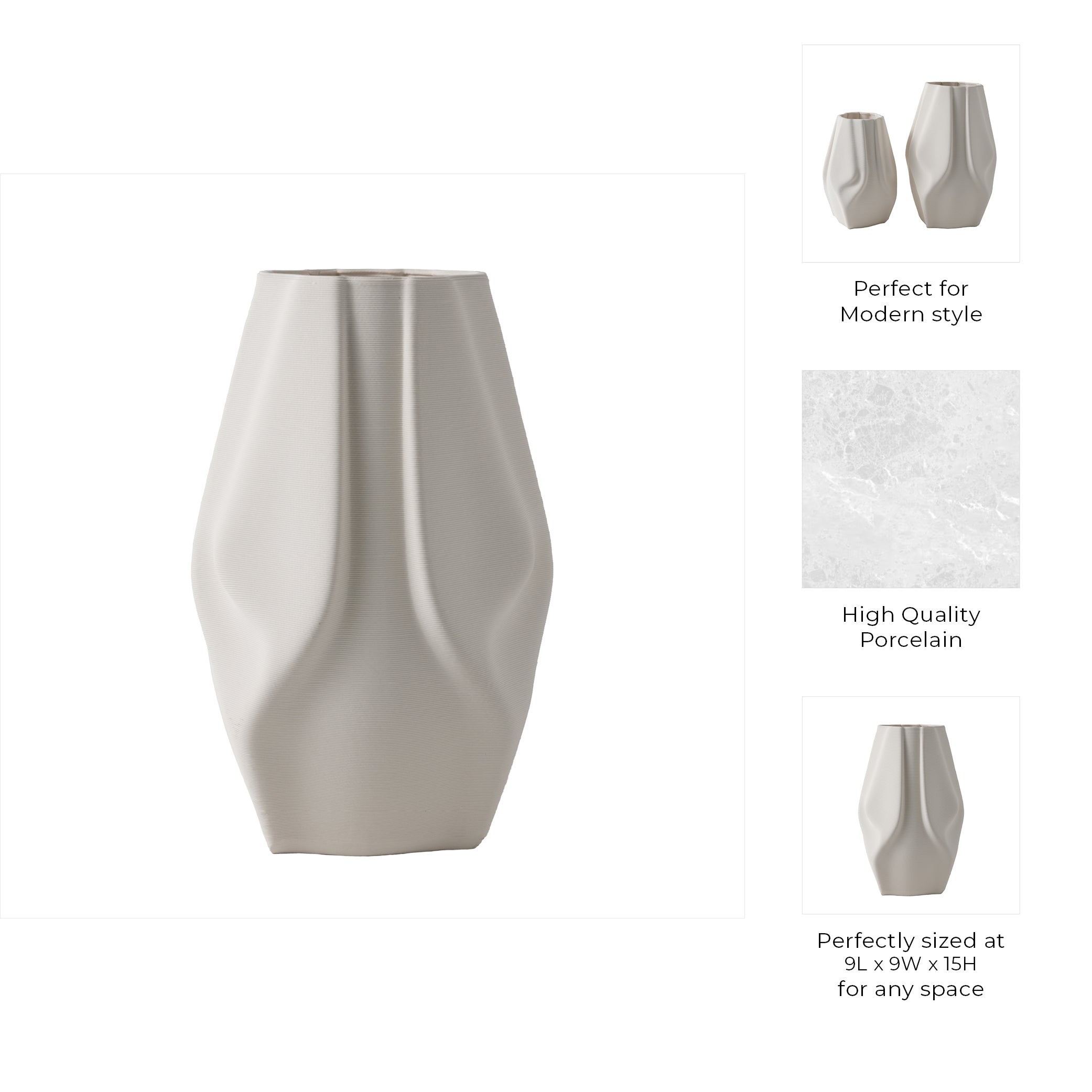 مزهرية كارفر مطبوعة ثلاثية الأبعاد Carver 3d Printed Vase