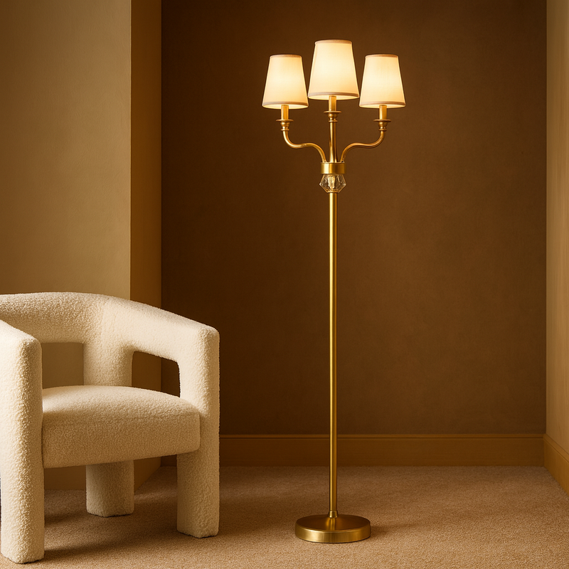 FLOOR  LAMP - GOLD