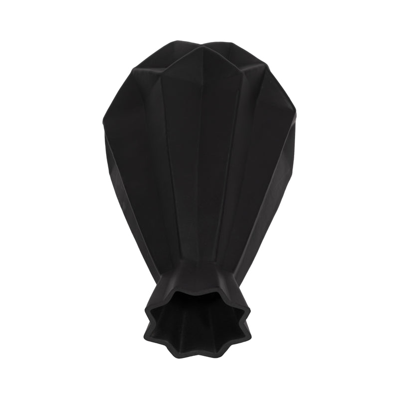 GLASS, 9H CLASSIC VASE, BLACK