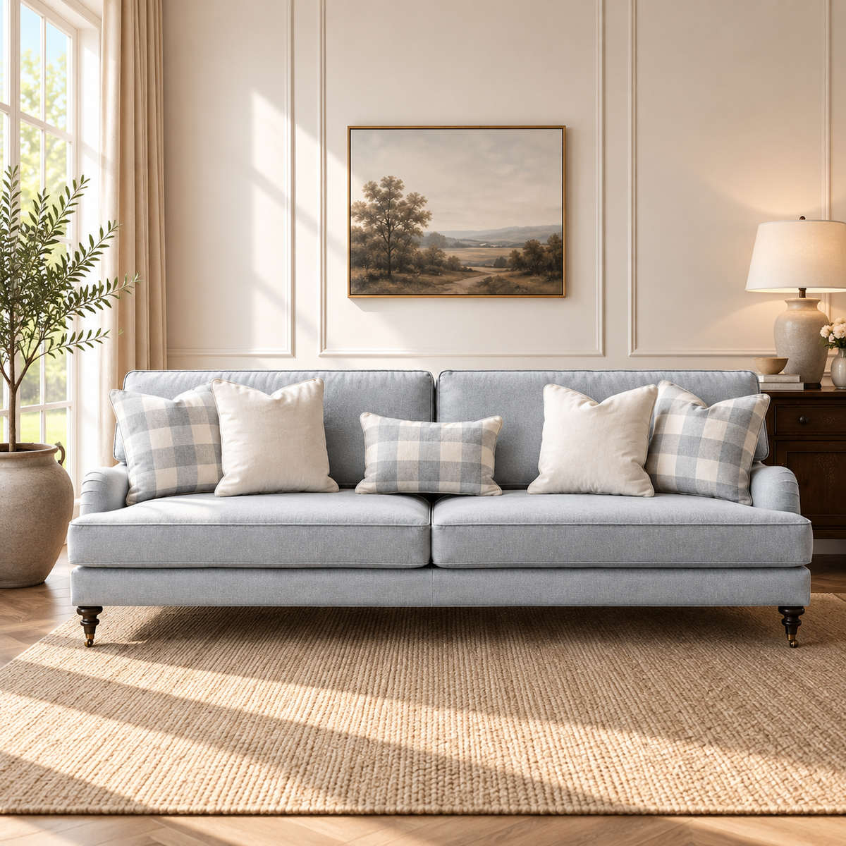 Cottage Calm by Noof Alaboudi Blue XL Sofa