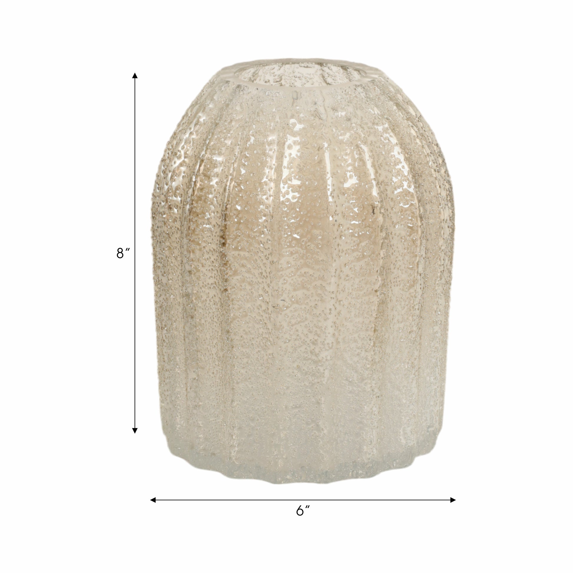 وعاء زجاجي فاخر مصنوع يدويًا بشكل الكافيار CAVIAR ARTISAN BLOWN GLASS VASE