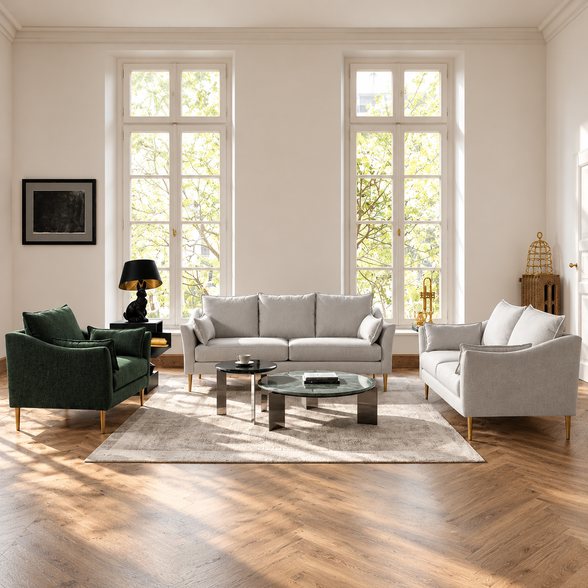 Carmen Beige Sofa Set