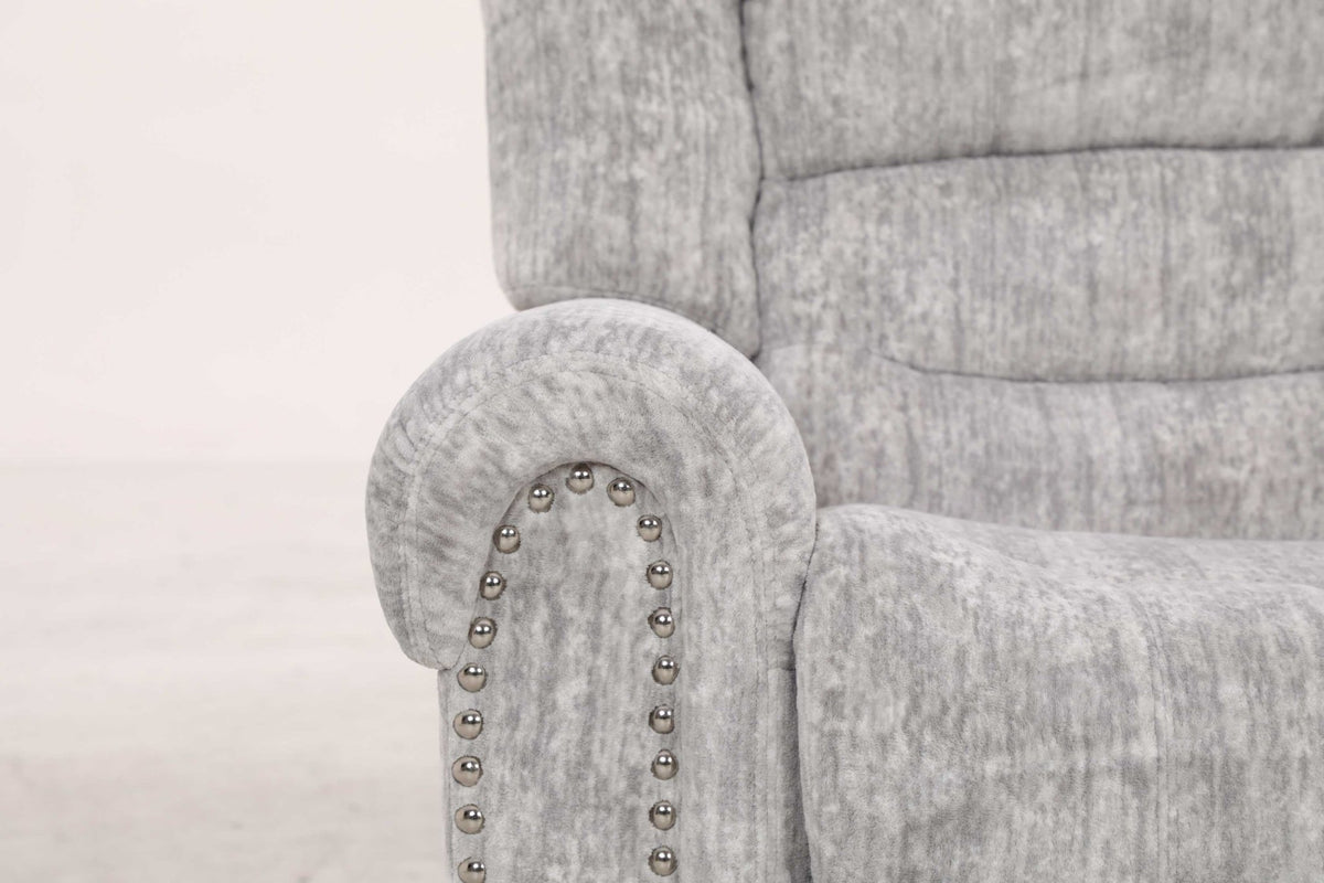 EaseGlide Manual Grey Recliner Recliners| Roots Furniture