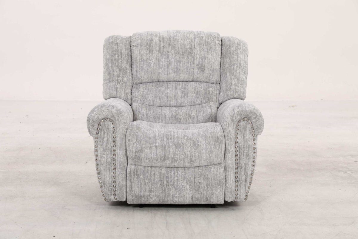 EaseGlide Manual Grey Recliner Recliners| Roots Furniture
