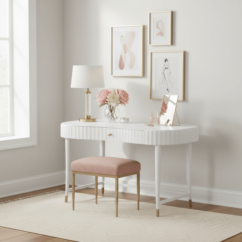East Camden Vanity Desk Desk| Fairfield Chair