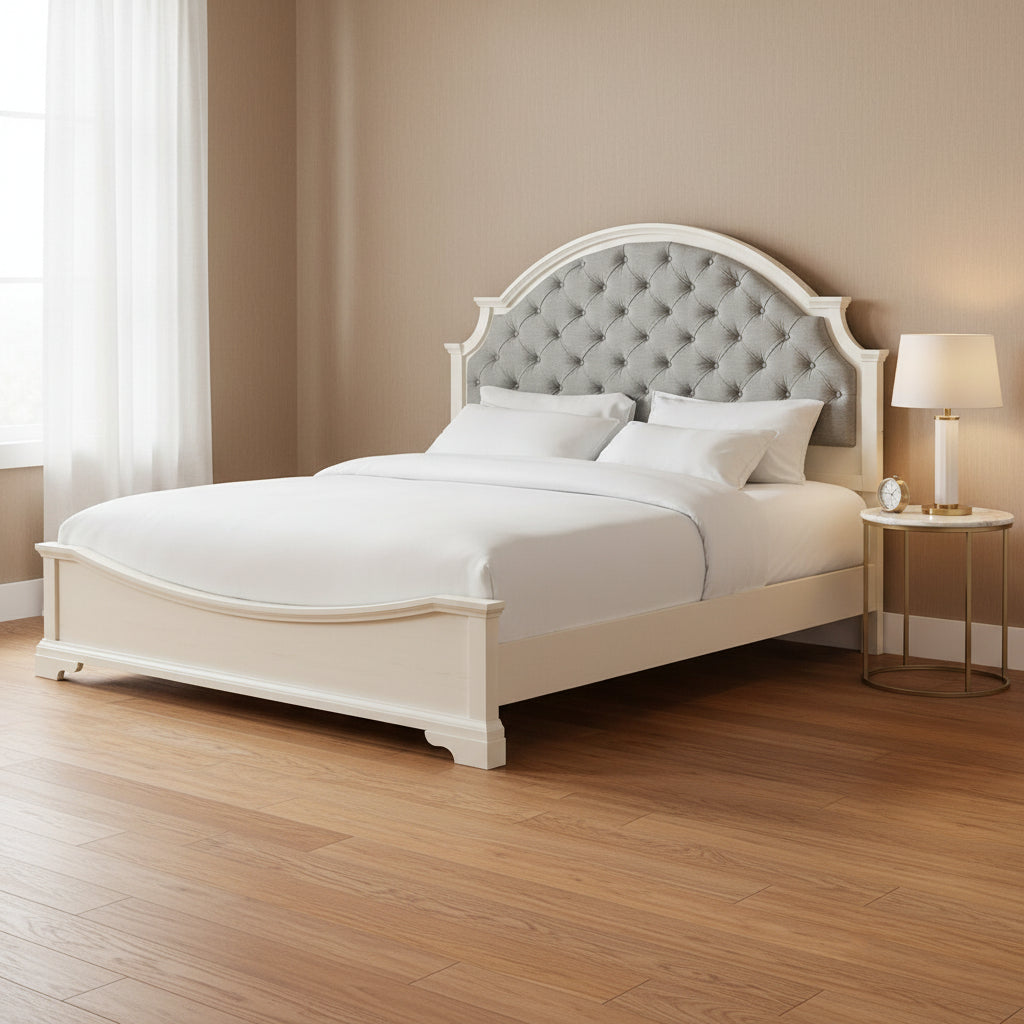 Eastwood Youth King UPH Bed in Off-White Beds| Roots Furniture