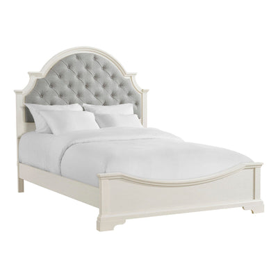 Eastwood Youth Queen UPH Bed in Off - White - Al Rugaib Furniture