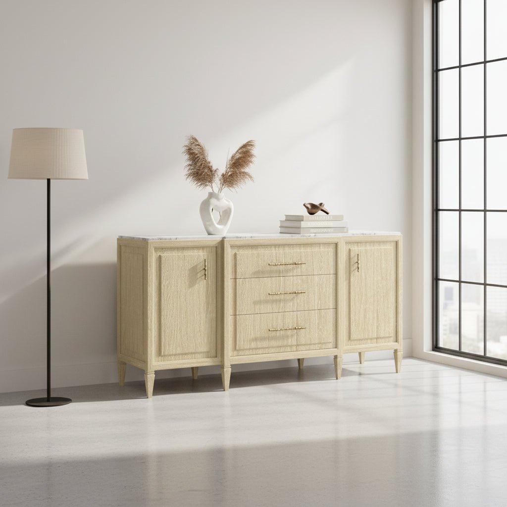 Eave - Credenza w/stone top Consoles & Sideboards| A.R.T. Furniture