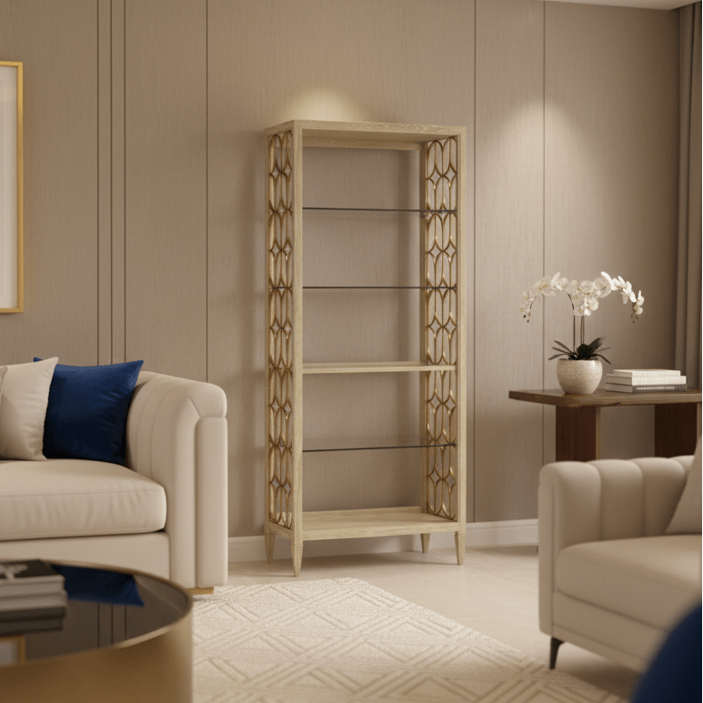 Eave - Etagere/Bookcase-sundrench oak Bookcases| A.R.T. Furniture