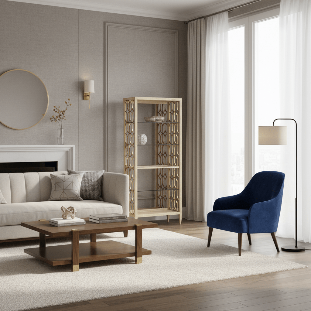 Eave - Etagere/Bookcase-sundrench oak Bookcases| A.R.T. Furniture
