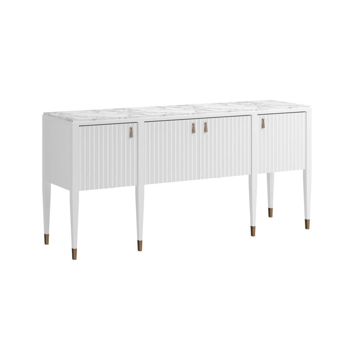 Eave - Sideboard/stone top-Uplft White Cabinets & Chests| A.R.T. Furniture