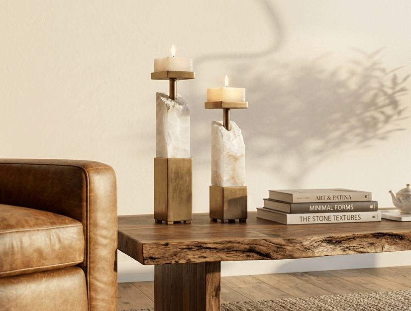 Ebena Candleholders, S/2 Candle Holders| Uttermost