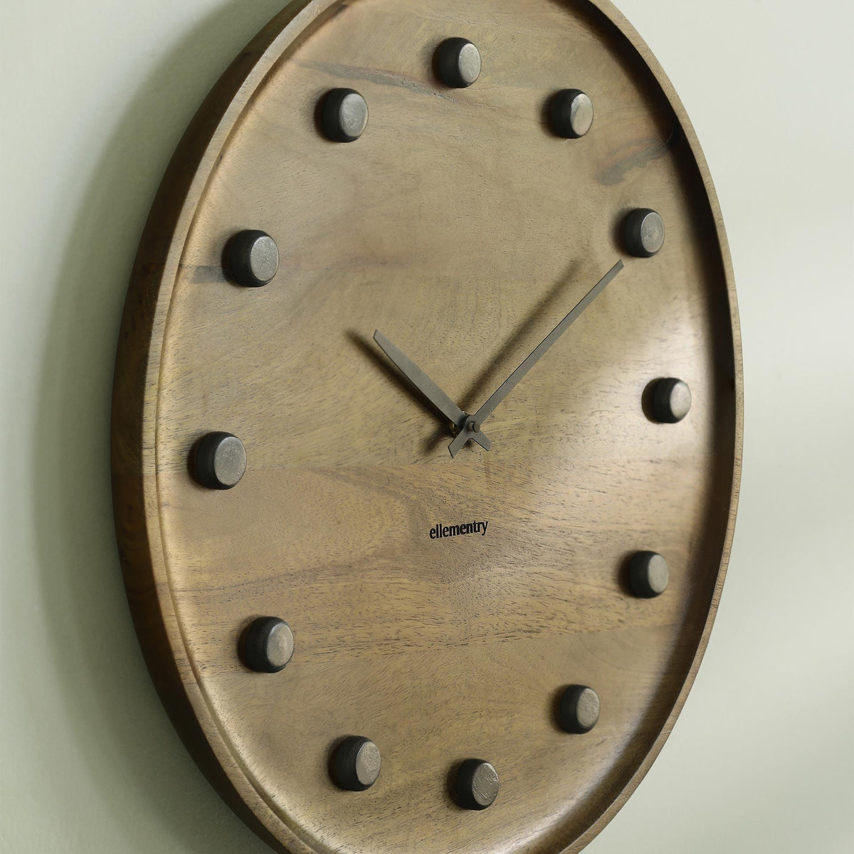 Ebony wooden wall clock Clocks| Roots Furniture