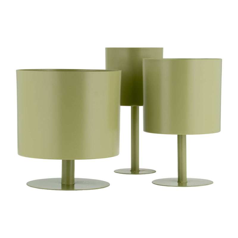 Ec Metal,6",flat Round Base Planter,tendril - Al Rugaib Furniture