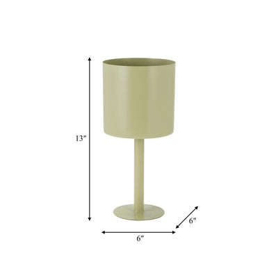 Ec Metal,6",flat Round Base Planter,tendril - Al Rugaib Furniture