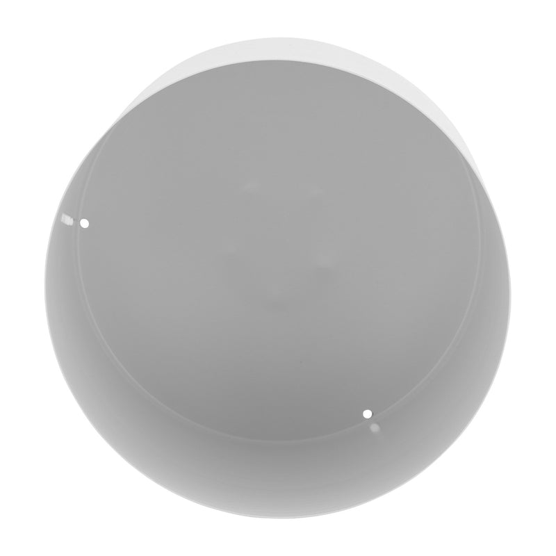 Ec Metal,6",flat Round Base Planter,white - Al Rugaib Furniture