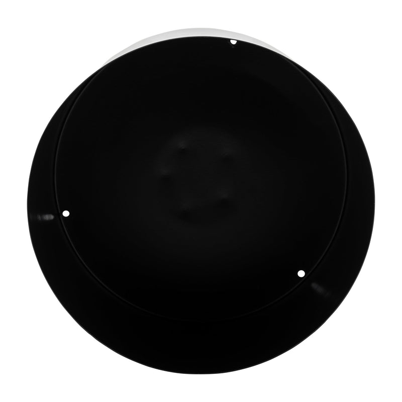 Ec Metal,8",flat Round Base Planter,black - Al Rugaib Furniture