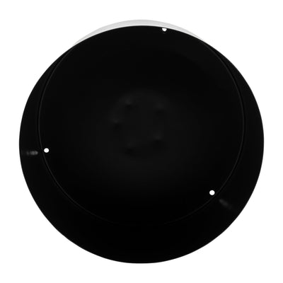 Ec Metal,8",flat Round Base Planter,black - Al Rugaib Furniture