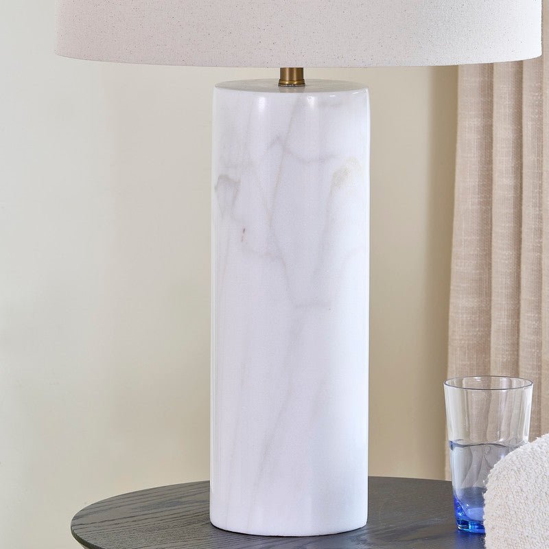Echo Grey Marble Table Lamp - Al Rugaib Furniture