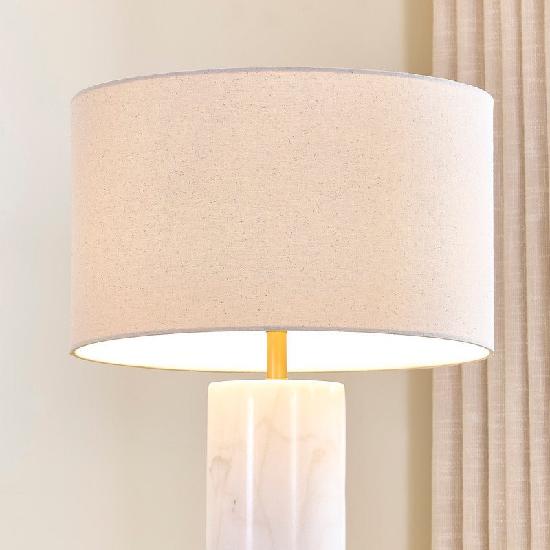 Echo Grey Marble Table Lamp - Al Rugaib Furniture