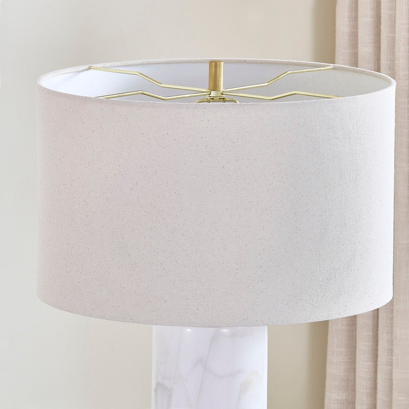 Echo Grey Marble Table Lamp - Al Rugaib Furniture