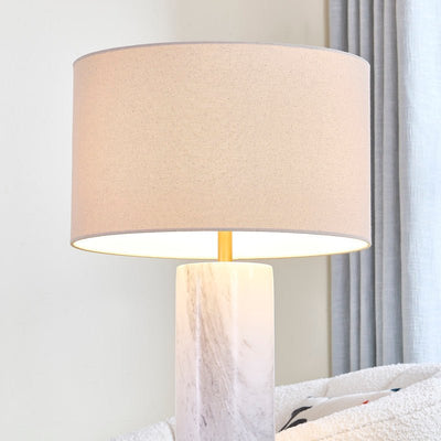 Echo White Marble Table Lamp - Al Rugaib Furniture