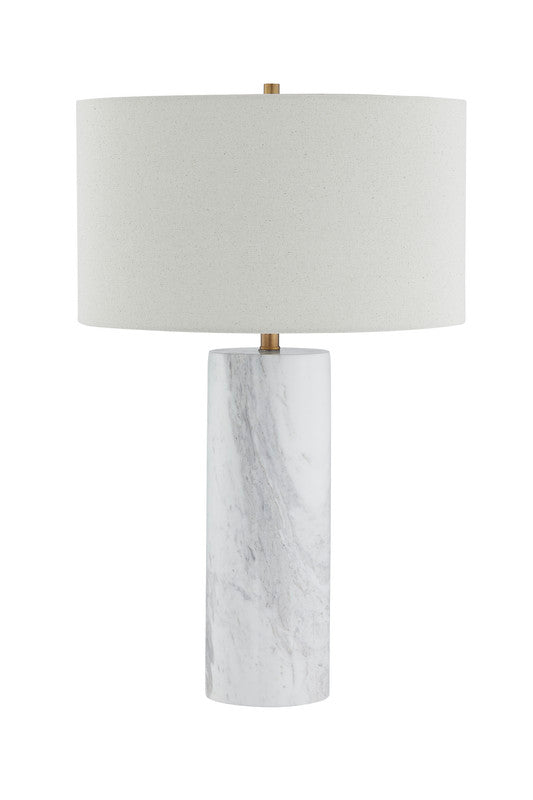 Echo White Marble Table Lamp - Al Rugaib Furniture