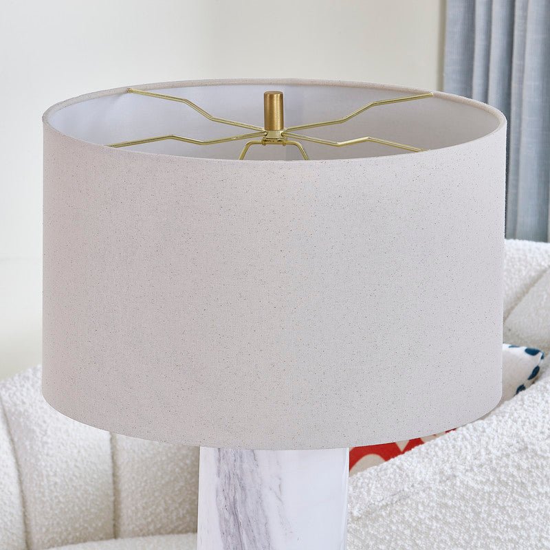 Echo White Marble Table Lamp - Al Rugaib Furniture