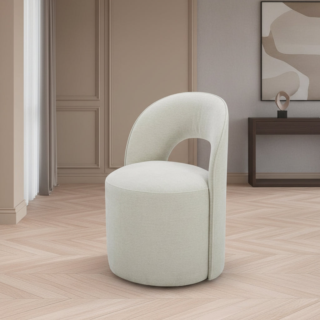 Echo White Swivel Dining Chair Dining Chairs| Roots Furniture