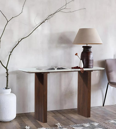 Eclipse Marble Console Table - Al Rugaib Furniture