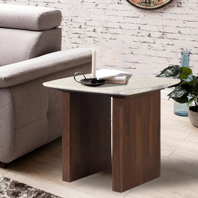 Eclipse Marble Side Table - Al Rugaib Furniture