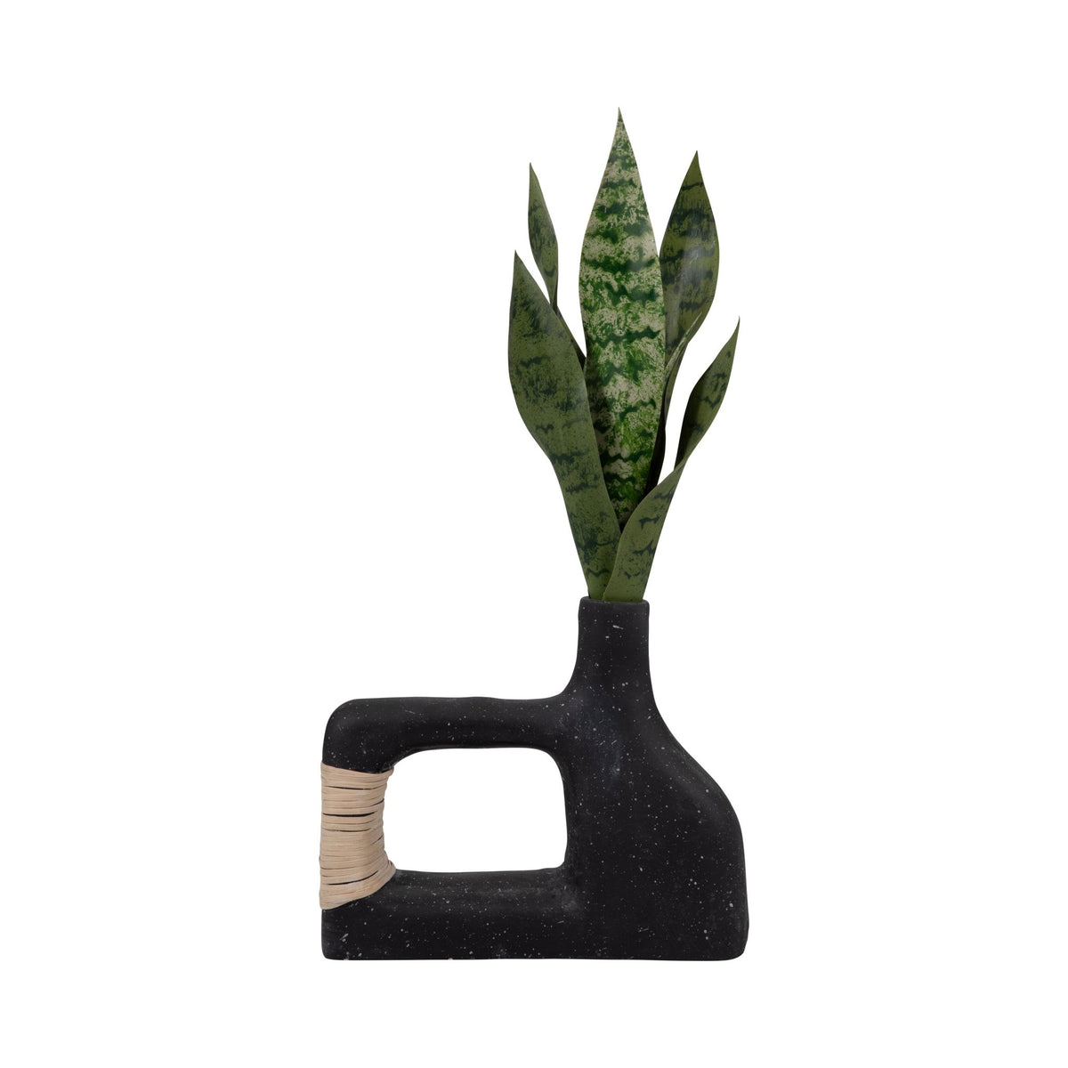 ECOMIX, 10" TRENDY VASE, BLACK Vases and Jars| Sagebrook Home
