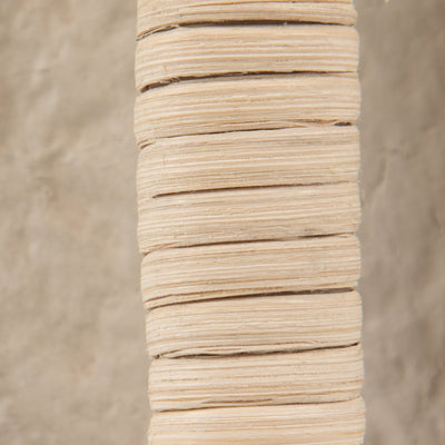 Ecomix, 12" Crafted Vase W Handle, Ivory - Al Rugaib Furniture