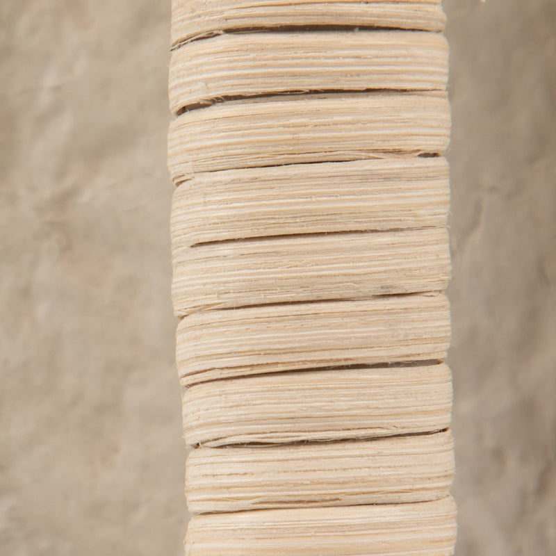 Ecomix, 12" Crafted Vase W Handle, Ivory - Al Rugaib Furniture