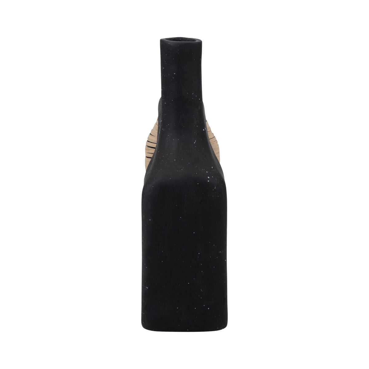ECOMIX, 13" TRENDY VASE, BLACK Vases and Jars| Sagebrook Home