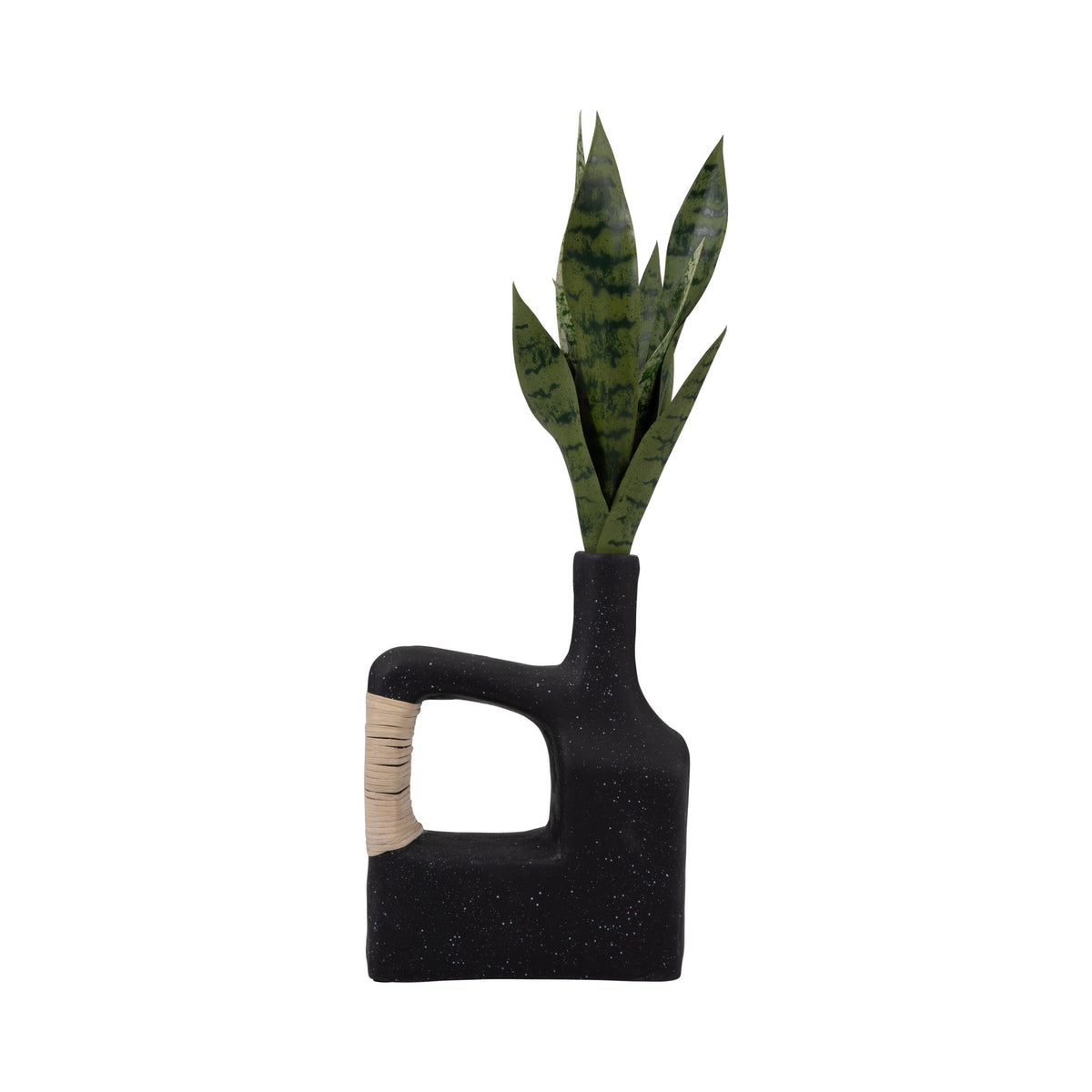 ECOMIX, 13" TRENDY VASE, BLACK Vases and Jars| Sagebrook Home