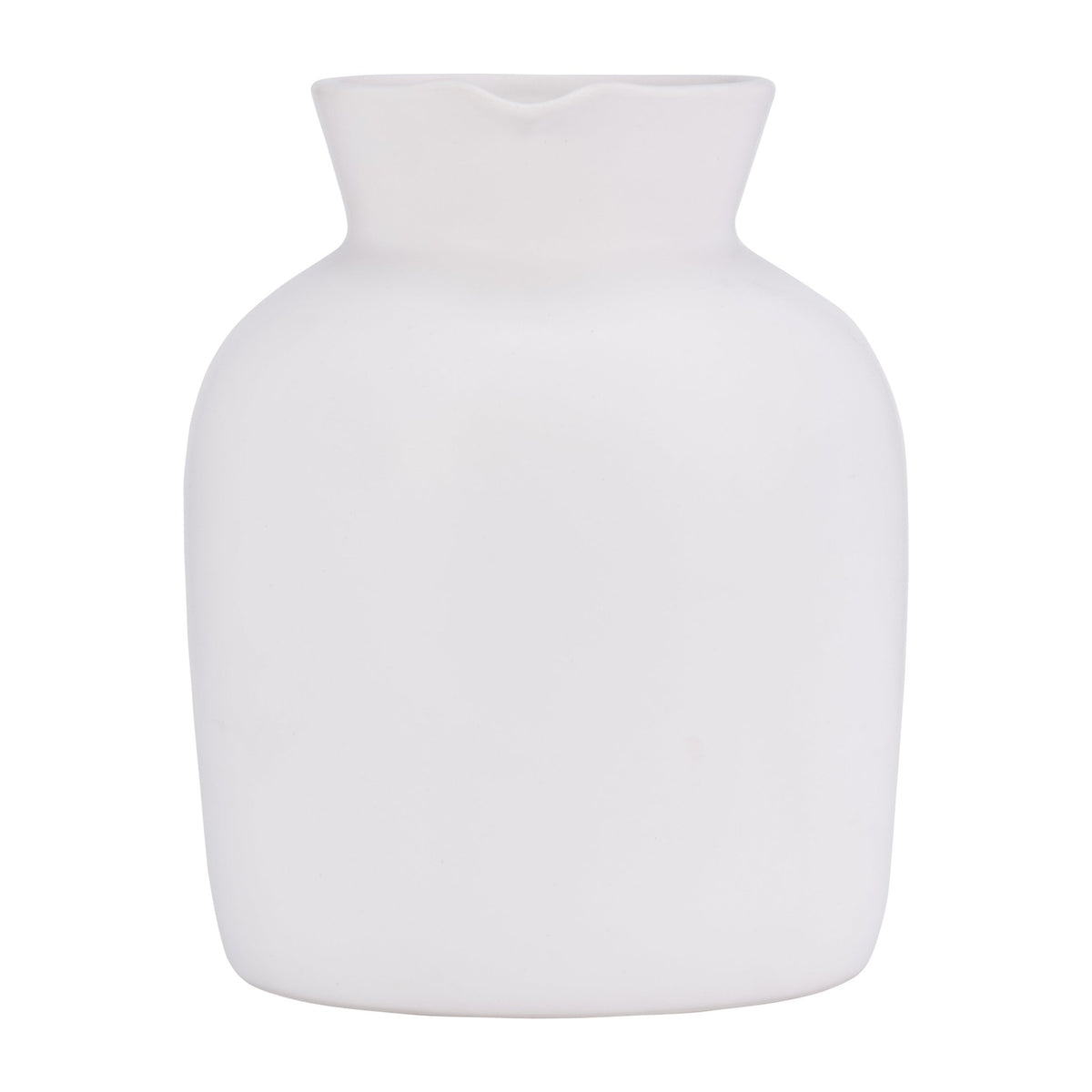 Ecomix, 16"H Vase W/ Jute Detail, White Vases and Jars| Sagebrook Home