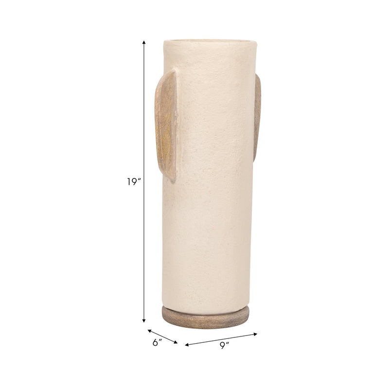 Ecomix, 19" Organic Vase, Ivory - Al Rugaib Furniture